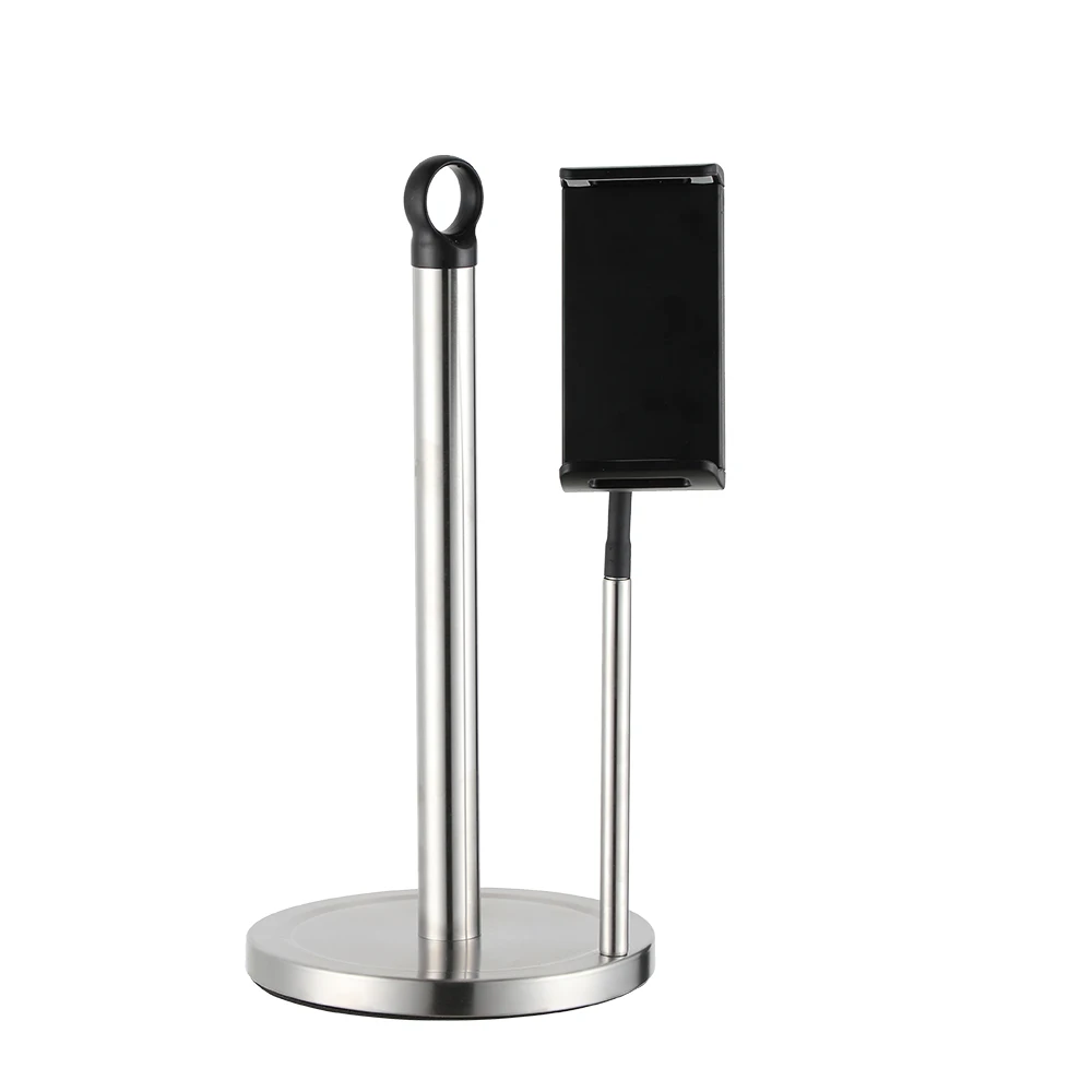 New development stainless steel paper towel holder with phone and pad clip