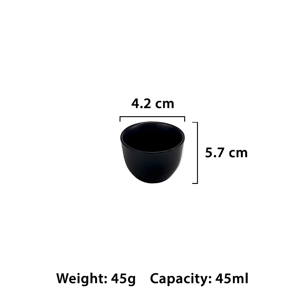 Wholesale Japanese Custom Ceramic Sake Set Drinkware Black Sake Bottle Cup Pitcher Pot Set Black White