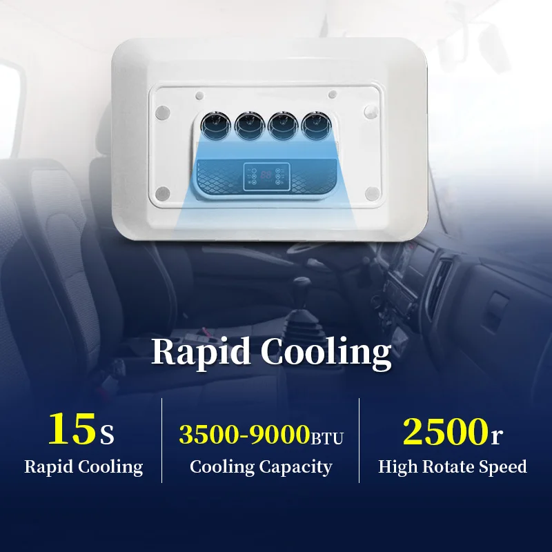 Easy installation 24v truck sleeper air conditioning electra air condition for crane tractor