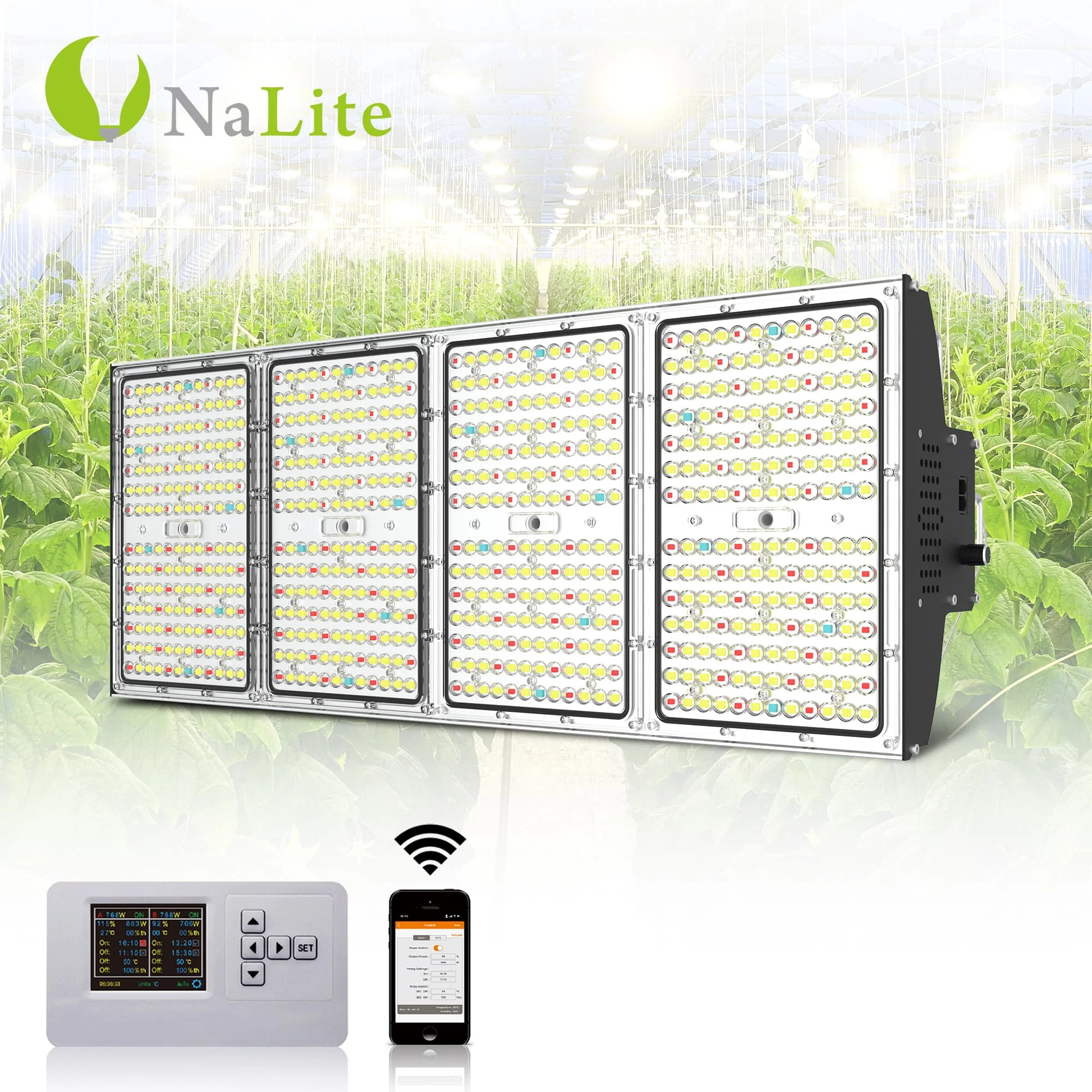 Nalite newest cob led 1000 watt full spectrum grow plant sun hydroponic lights 301 4 channel 1800w 1000w g8 led lamp
