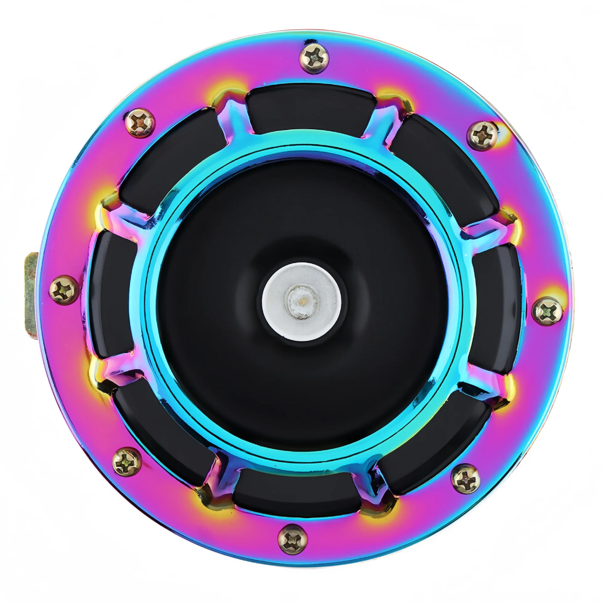 Hot selling 12V car motorcycle basin-shaped speaker baked blue colorful waterproof speaker high low pitch whistle speaker