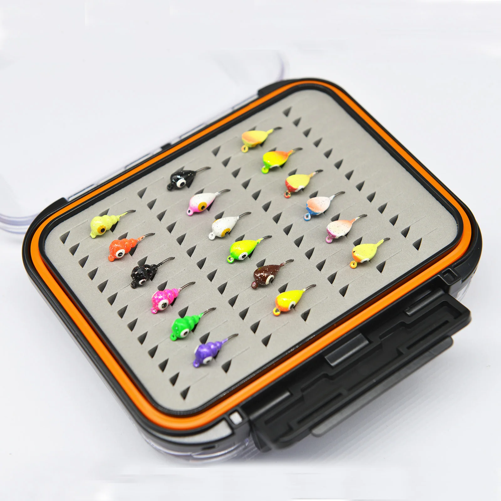 Lead Ice Fishing Jig Box ,Winter Mini Lead Ice  Jigs, Ice Fishing Jig Head Hook Lure