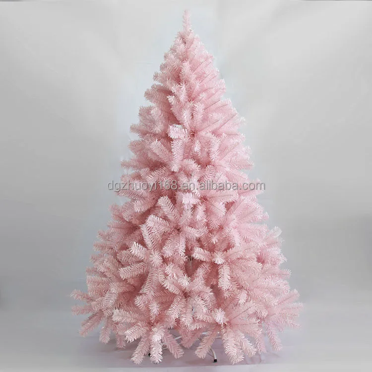 Home Decor Pink Christmas Tree for Holiday Indoor 3ft to 7ft Customized PVC Item Outdoor
