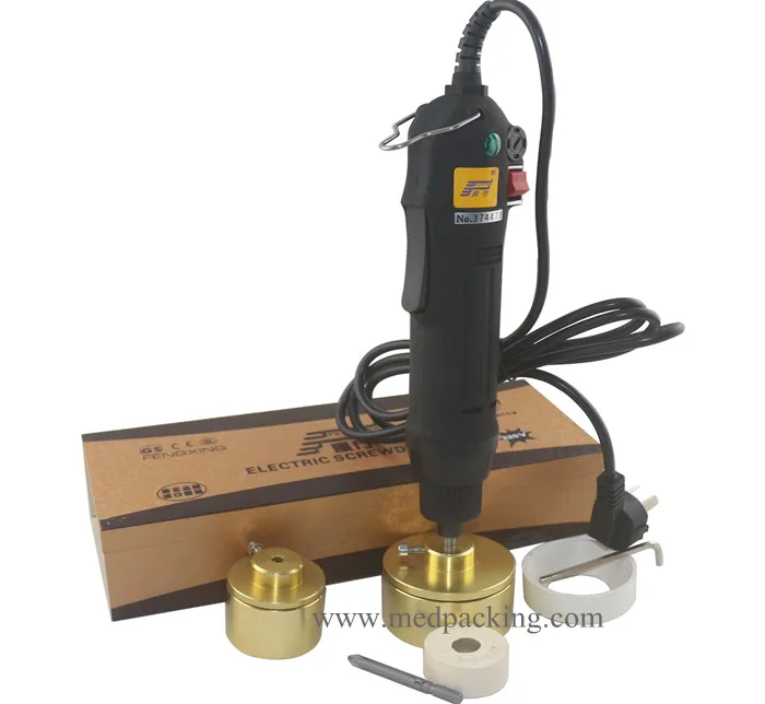 EC01 Portable Handheld Electric Manual Bottle Screwing Capping Machine with spring balance