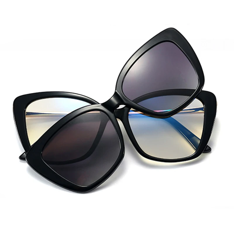  2021 Summer Vendors Shade Branded Anti-blue Polarized Light TR90 TAC UV400 Magnetic Clip-on Clip on Sun