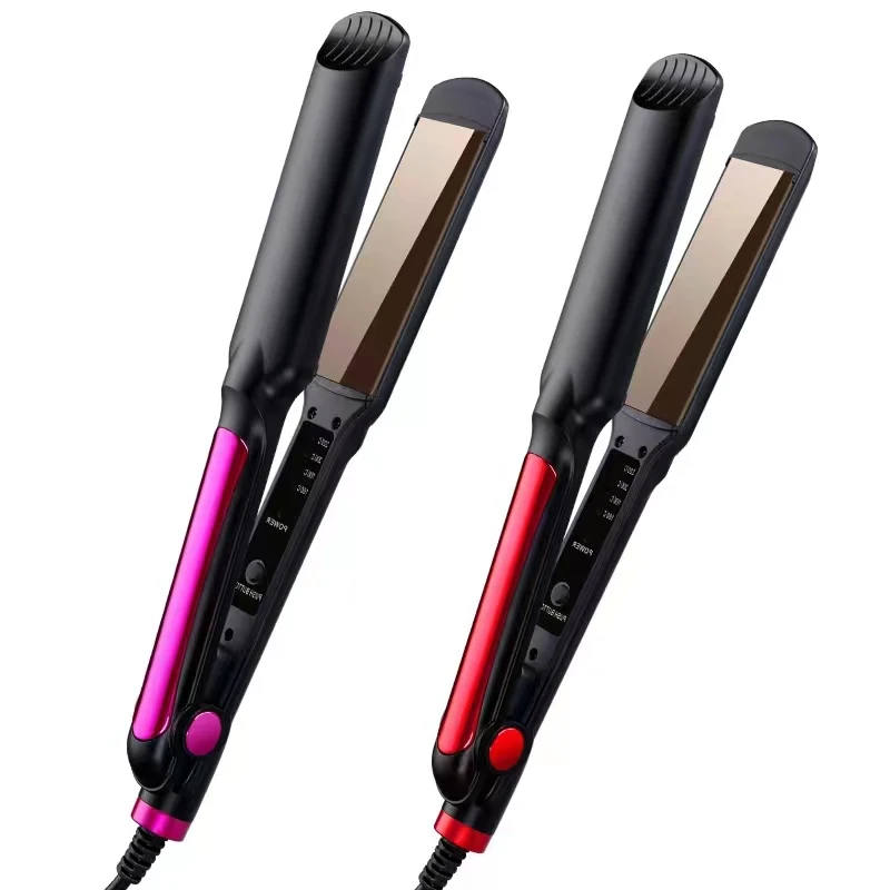 Private Label 500 Degree Hair Straightener 450 Degrees Hair Curler and Flat Iron With Packaging Box