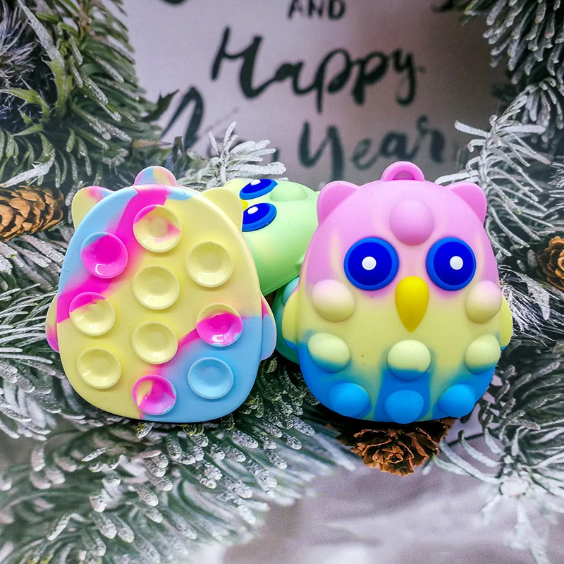 3D Sucker Dinosaur Fidgets Balls Toys Push Bubbles Up Sensory Toy for Kids Boys Girls Stress Relief Squeeze Game Idea Gifts