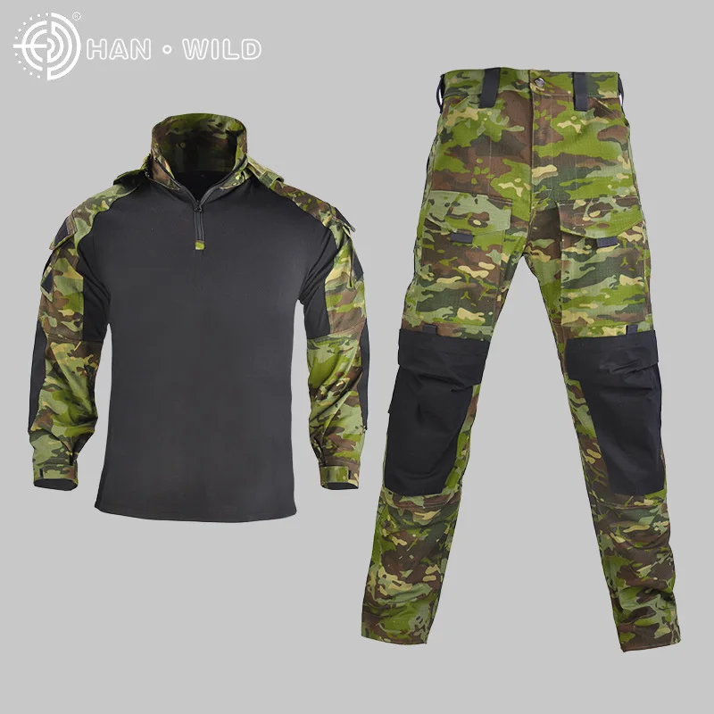 Износостойкий и водонепроницаемый Han WILD Dragon доспехи новый костюм лягушки костюм с длинными рукавами камуфляжная тактическая форма