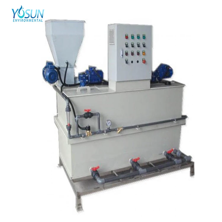Automatic chemical dosing machine for PAC/PAM polymer mixing and flocculation