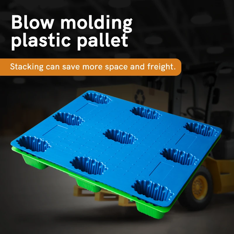 Сверхпрочный трехкратный срок службы поддон hdpe выдувное формование стандартный заводской пластиковый