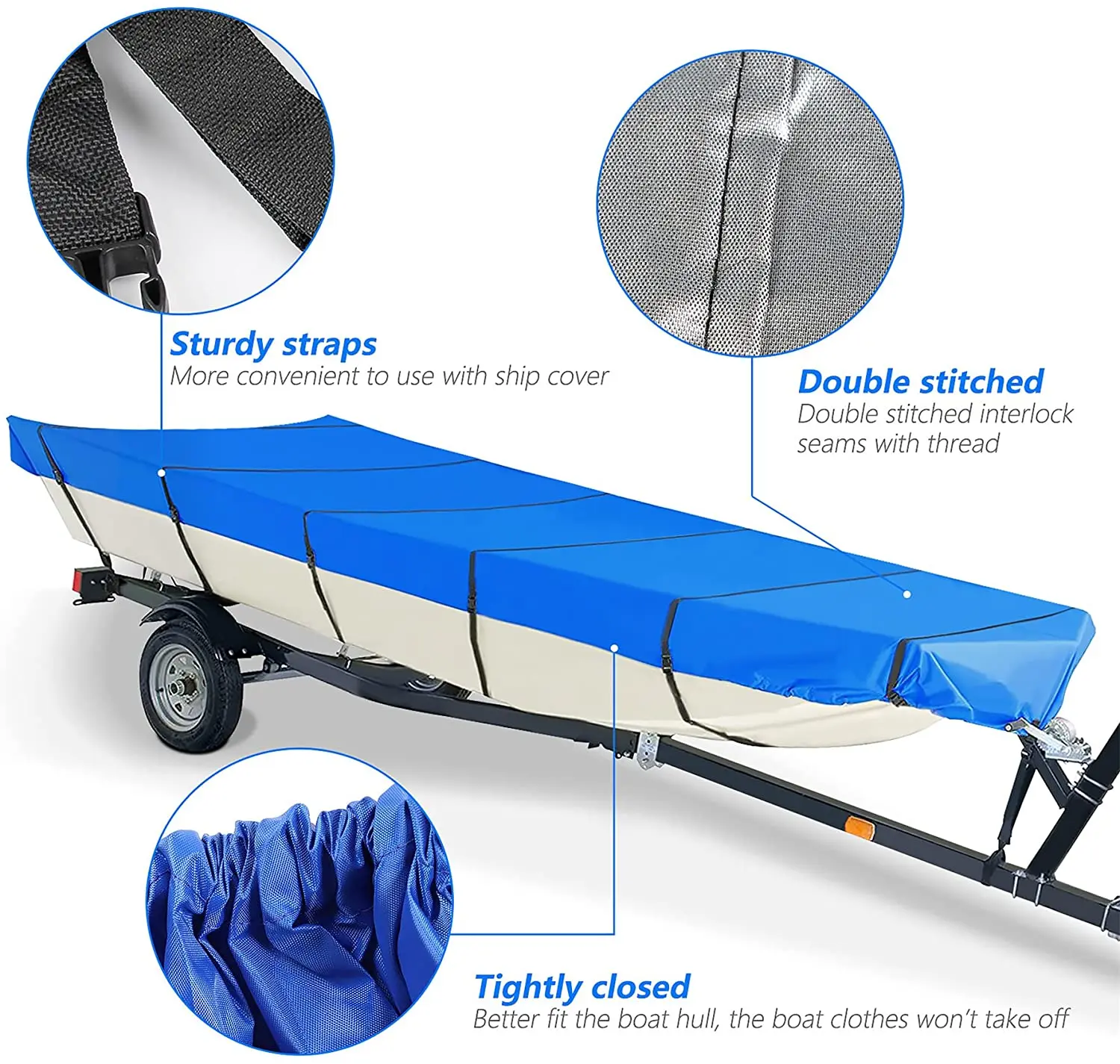 Heavy Duty Waterproof And Uv Proof Boat Cover 600d Oxford Cloth Boat Cover Machine General Yacht Cover