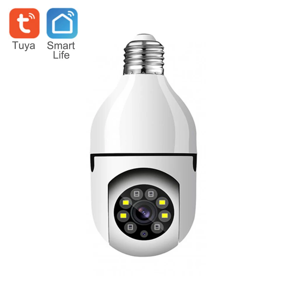 Беспроводная IP-камера для системы видеонаблюдения с лампочками 2 МП Tuya E27