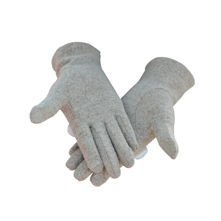 2021 Manufacturers direct wholesale winter new warm protective gloves women wool gloves touch screen clothing gloves
