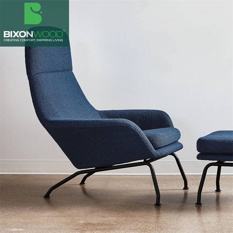 BIXONWOOD Best Price Reclining Massage Wing Chair Swivel Arms Moulded Foam with Metal Base Lounge Chair for Home Hotels