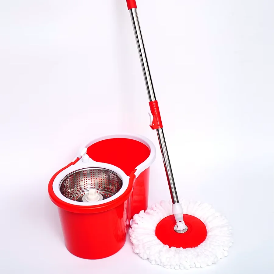 IMAXX 360 Spin Magic Mop Single Rectangle Flat Handle Dry Cleaning Mop Bucket for Household Use