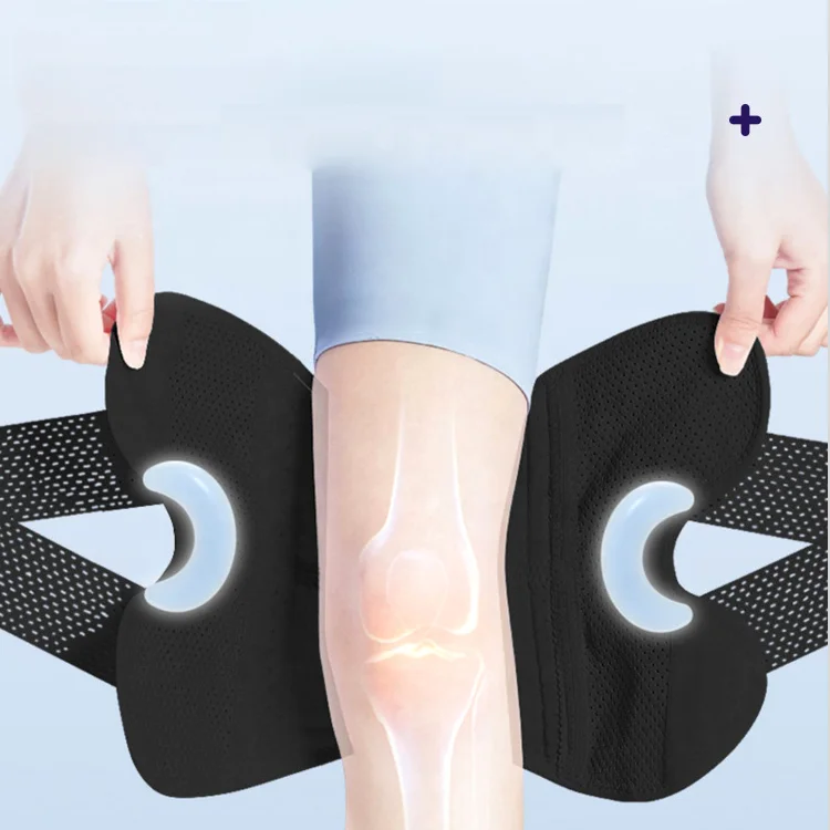 Relief Meniscus Tear Adjustable Knee Support for Knee Pain Women & Men Sports Open Patella Knee Braces Patella Gel Pads