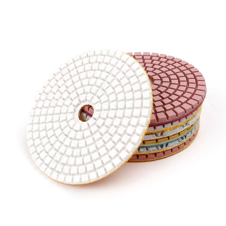In Stock rubber diamond polishing pad backer resin polishing pads 4 inch