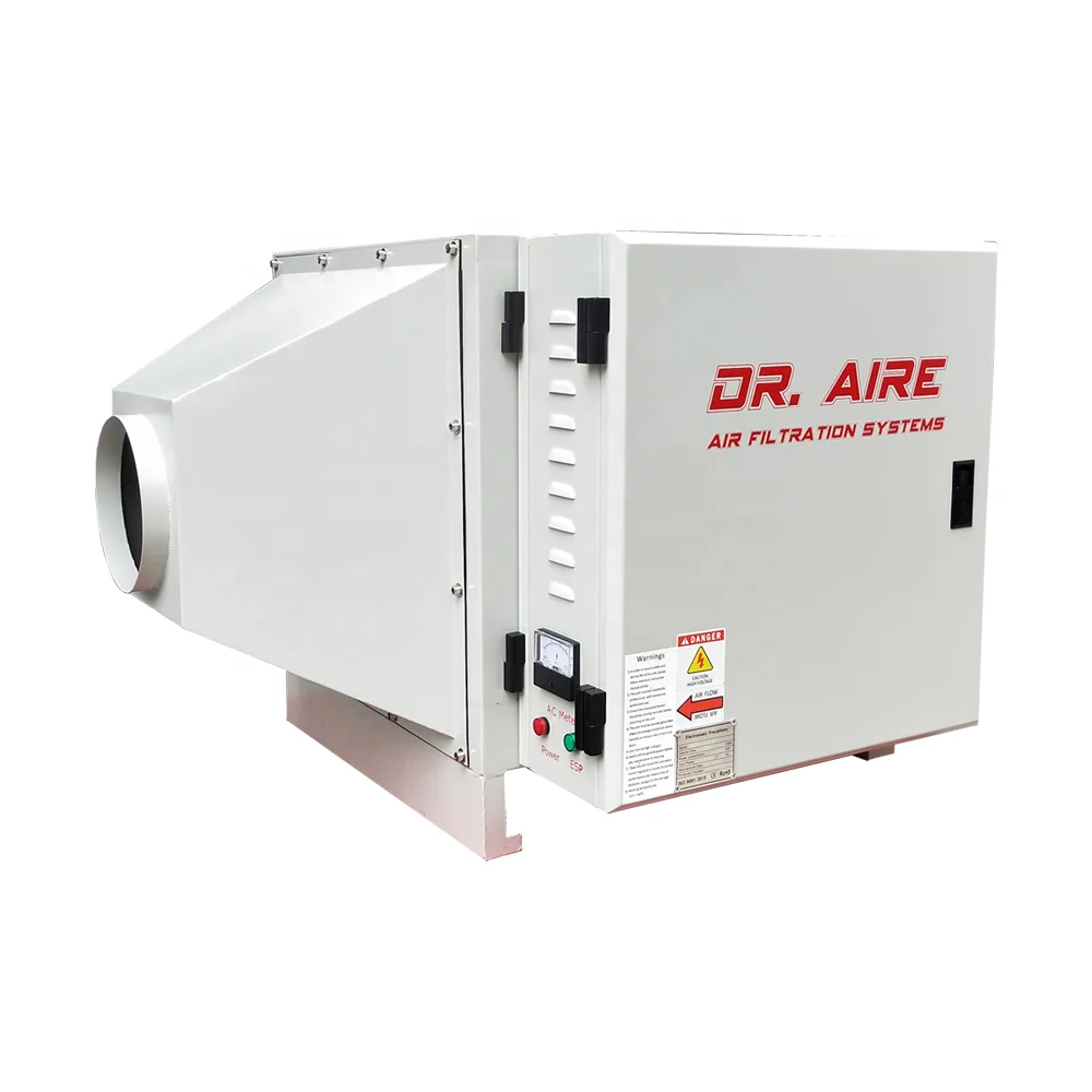 DR. AIRE Factory Wholesale Coffee Roaster Electrostatic Precipitator 95% Removal Efficiency Electrostatic ESP Smoke Smell Filter