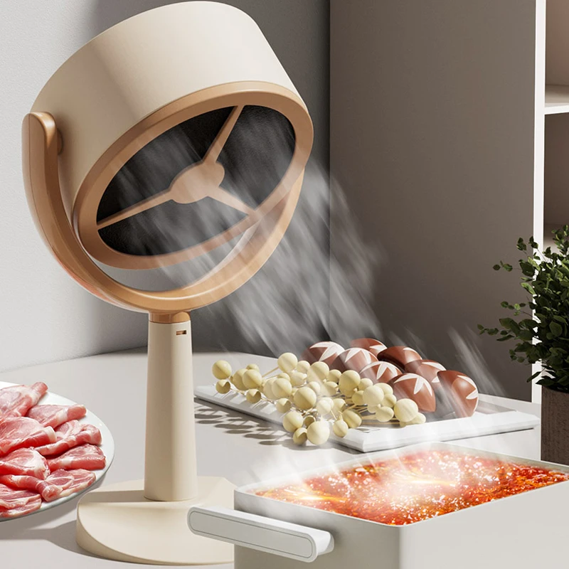 Mini Fashion Desktop USB Rechargeable Strong Suction Portable Extractor Chimney Cooker Range Hood For Dinner Hot Pot BBQ Cooking