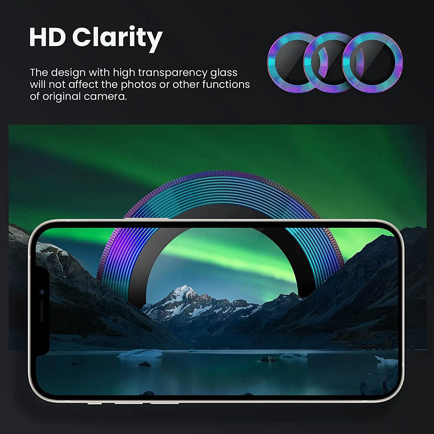 Explosion-Proof Hd Back Camera Lens Tempered Glass Screen Protector For Iphone 13 Pro Max Screen And Camera Protector