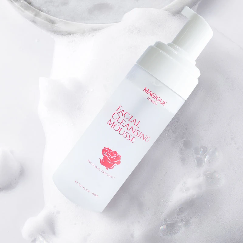Private Label Wholesale Amino acid Remove Makeup Face Wash Facial Foam Cleansing Mousse