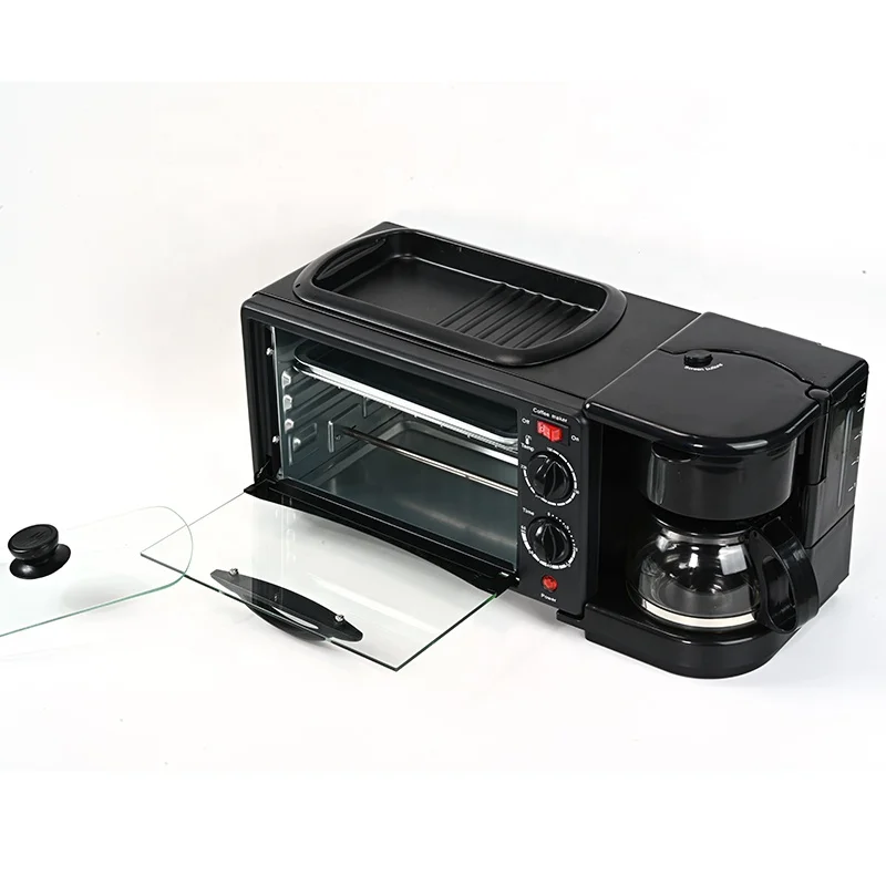 3-in-1 multi-functional frying, baking and cooking household 9L large capacity 110V220V breakfast machine Toaster mini oven