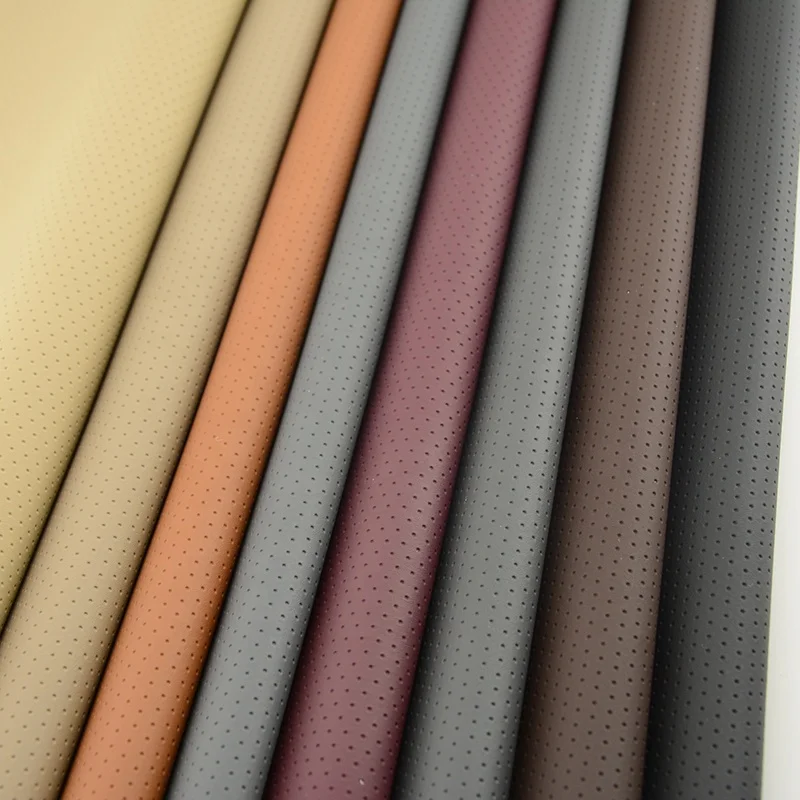 
Circular hole pattern wear-resistant and scratch-resistant PVC leather used for furniture car seat cushion 