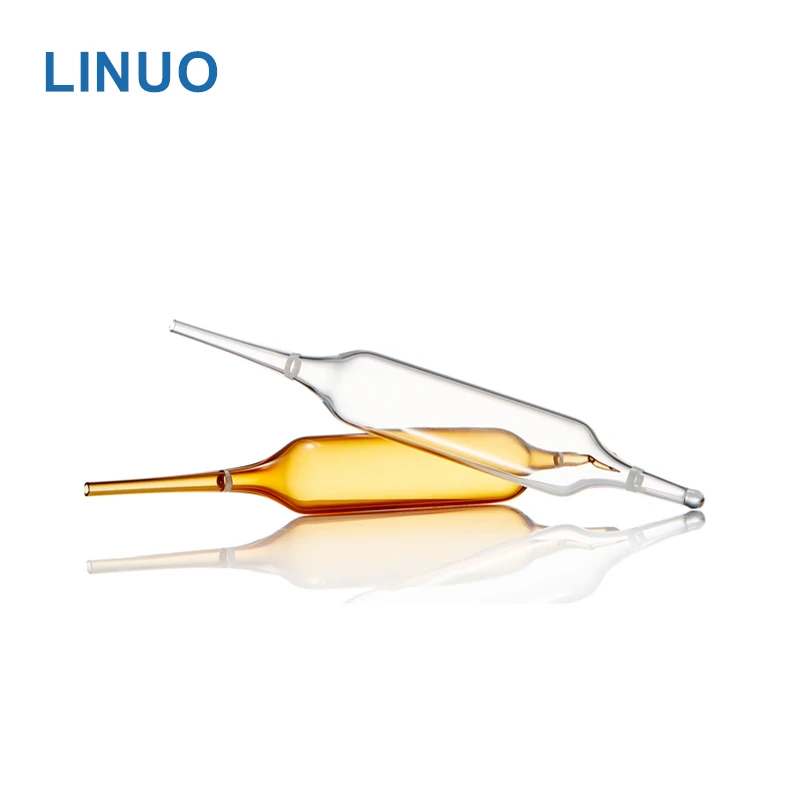 China manufacture LINUO Double-tip drinkable ampoules two sides sealing and well-proven primary packaging for drug