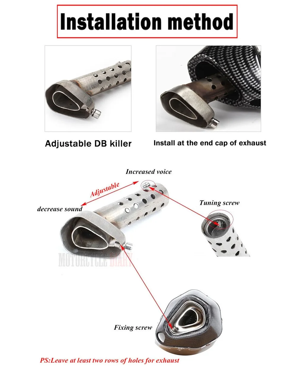 Глушитель выхлопной трубы мотоцикла, глушитель для Akrapovic Yoshimura Laser IXIL SC PROJECT M4 AR, 42/45/48 мм