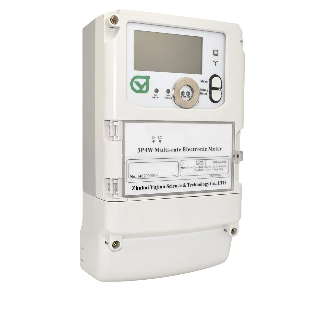 
Electric energy meter three phase multi tariff electronic energy meter with LCD display 