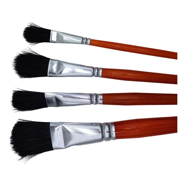 24Pcs Artist Brush Wooden Handle Artist Acrylic Watercolor Oil Paint Brush Set Good Paint Brushes