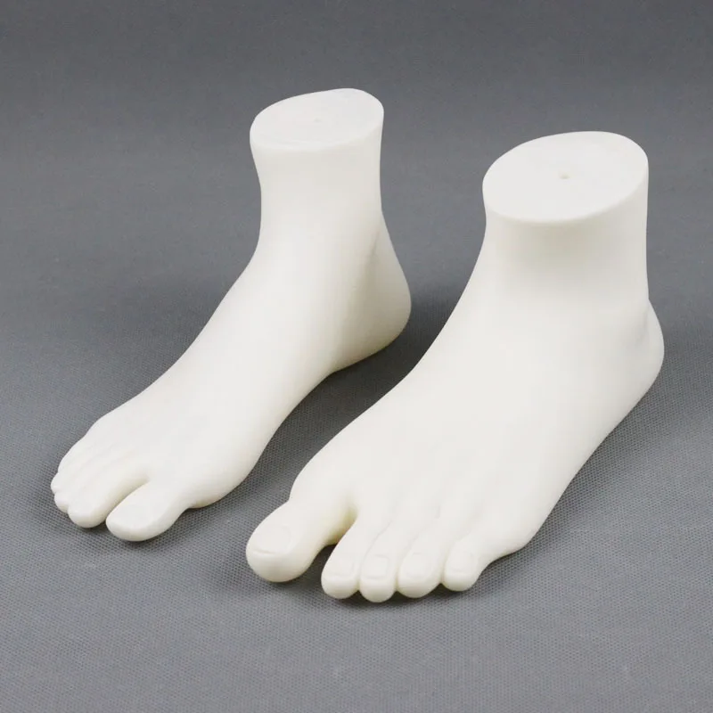 Transparent Sock Display Foot Mannequin For Shoes,Clear Plastic Magnets Male Female Feet Ankle Mannequin