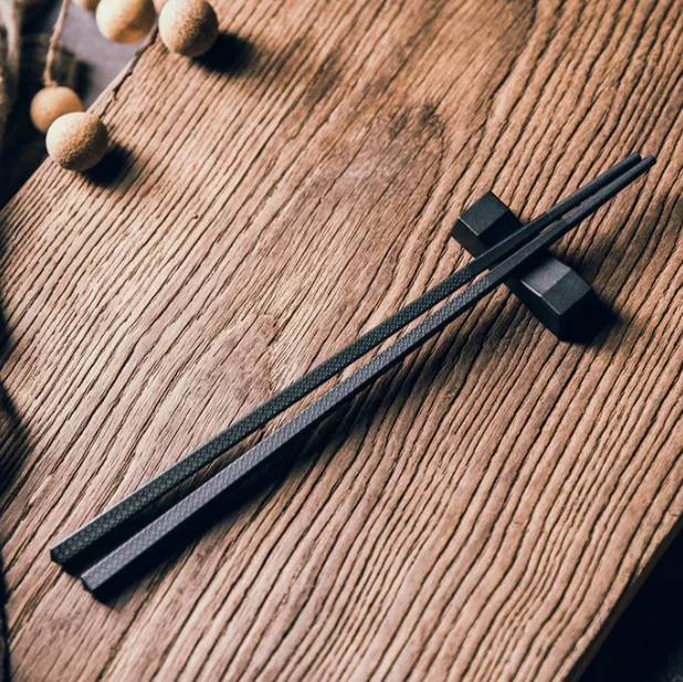 Stock Colorful Logo Custom Engraved Pet Black Sushi Cute Custom Embossed Customizable Japan Custom Japanese PPS Chopsticks