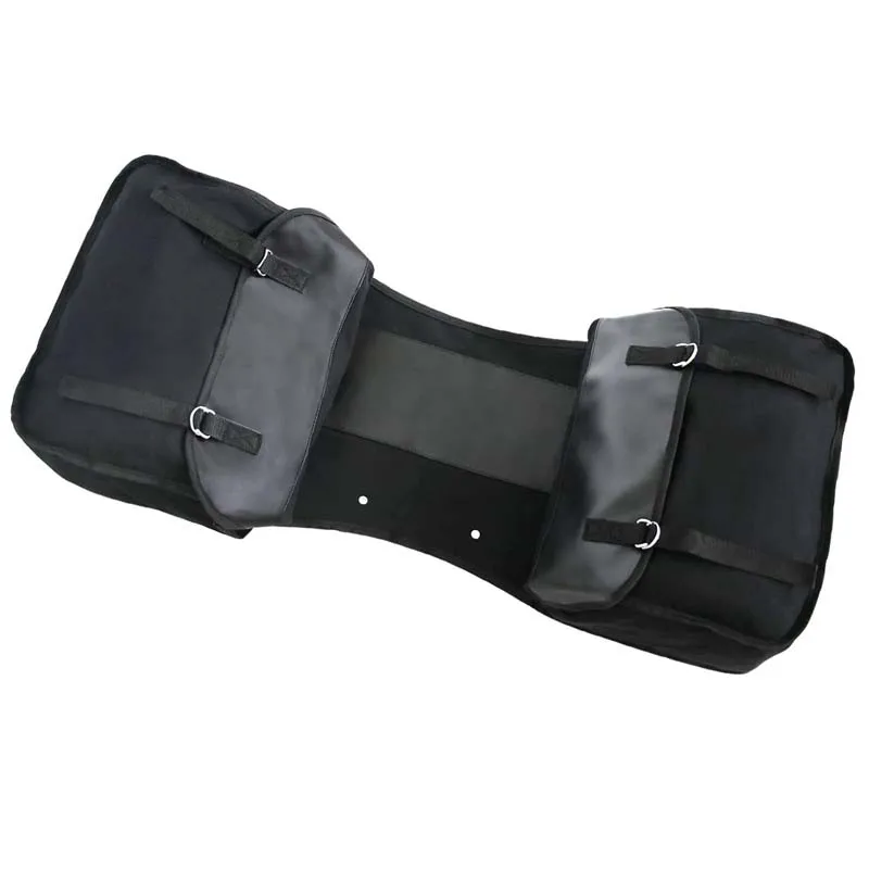 Waterproof custom logo canvas soft Motorcycle Side Bag Bike Panniers bicycle saddle bag