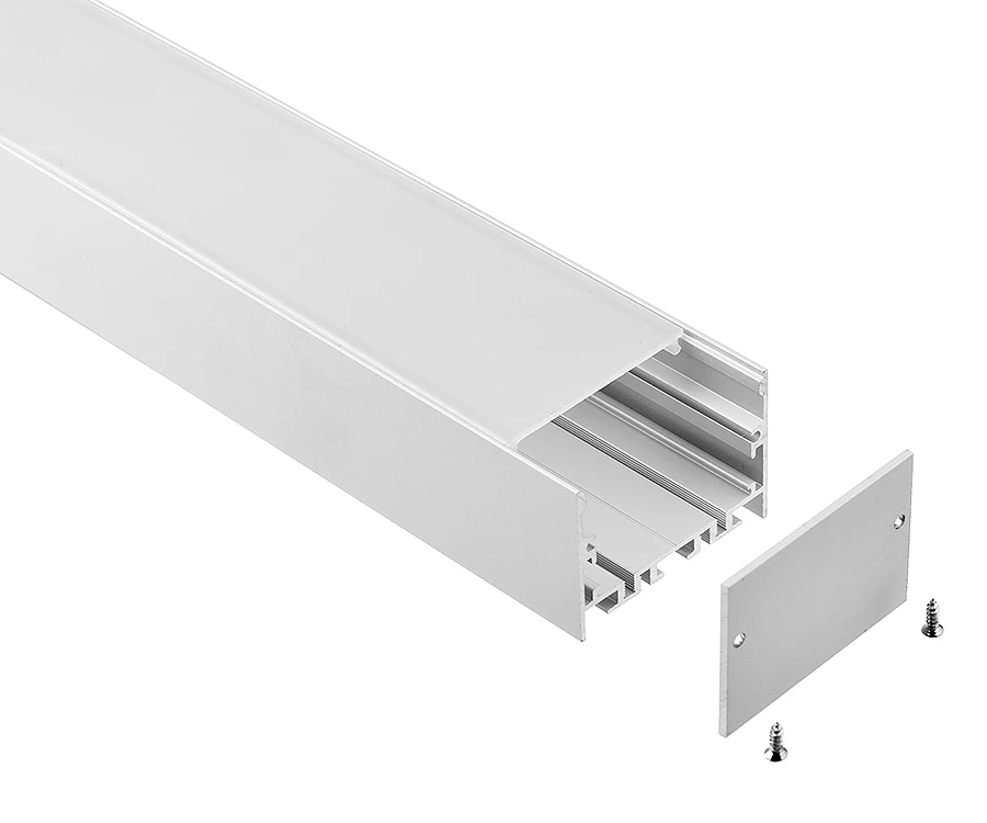 Glite 40*35 мм 50*35 мм алюминиевый профиль GL-4035/GL-5036 приостановить установленный на заказ длины наличные с опалом высшего Крышка для светодиодного освещения