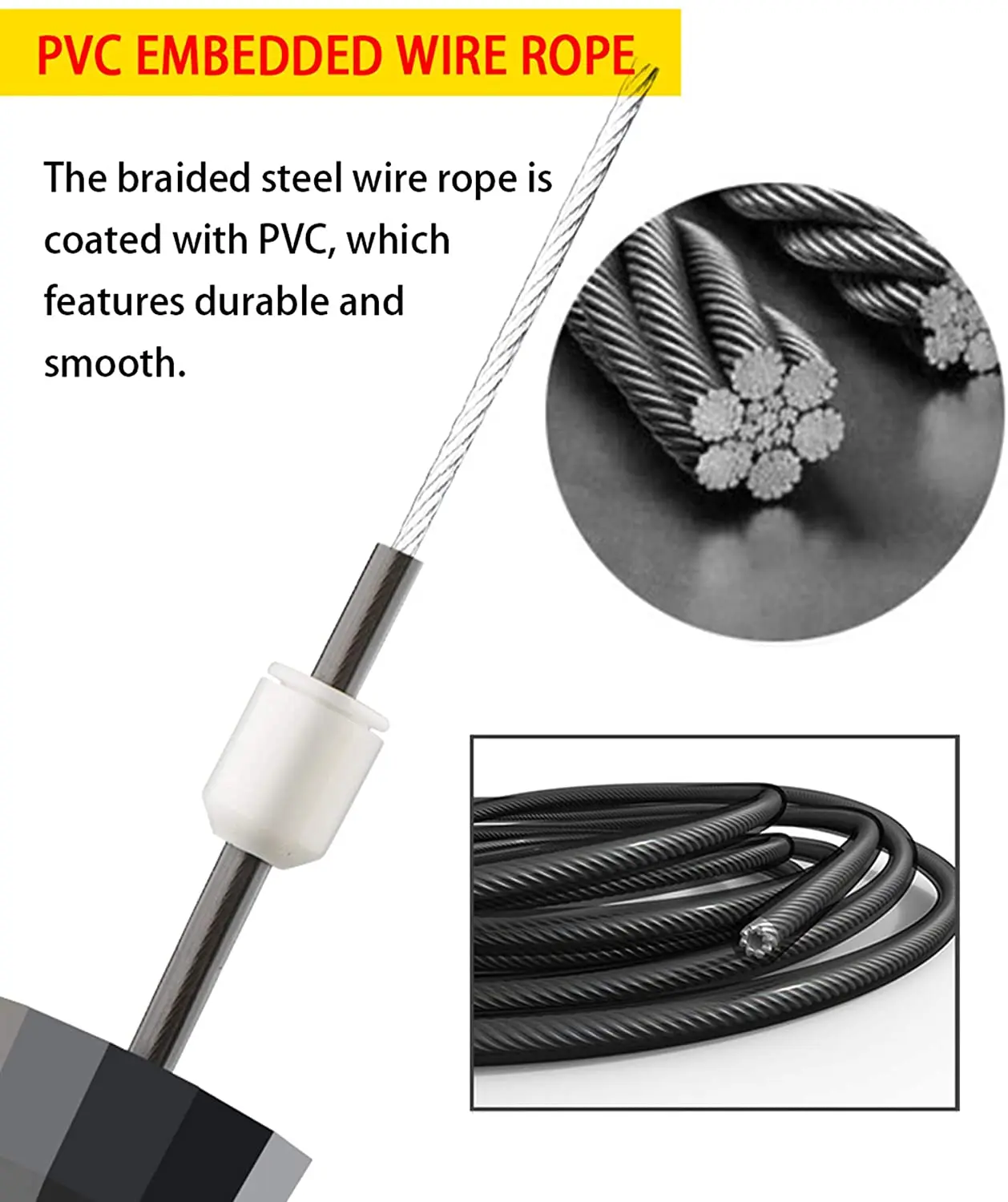 Free Rapid Speed Cable with Bearings Steel Skipping Rope Gym weight loss jumping rope