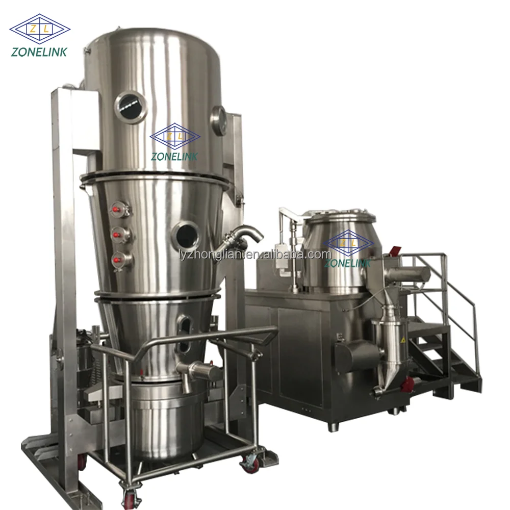 High Efficient Fluid Fluidized Bed Dryer Drying Machine Boiling Granulation Dryer Instant Granule