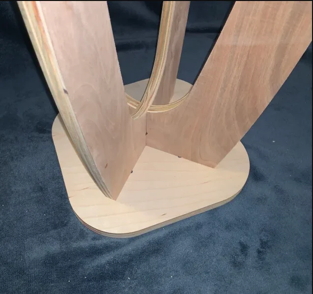 Custom Hot Sales Modern Simple Northern Europe Square Tea Table Living Hardwood Plywood Side Table Or Stool With Custom Printed