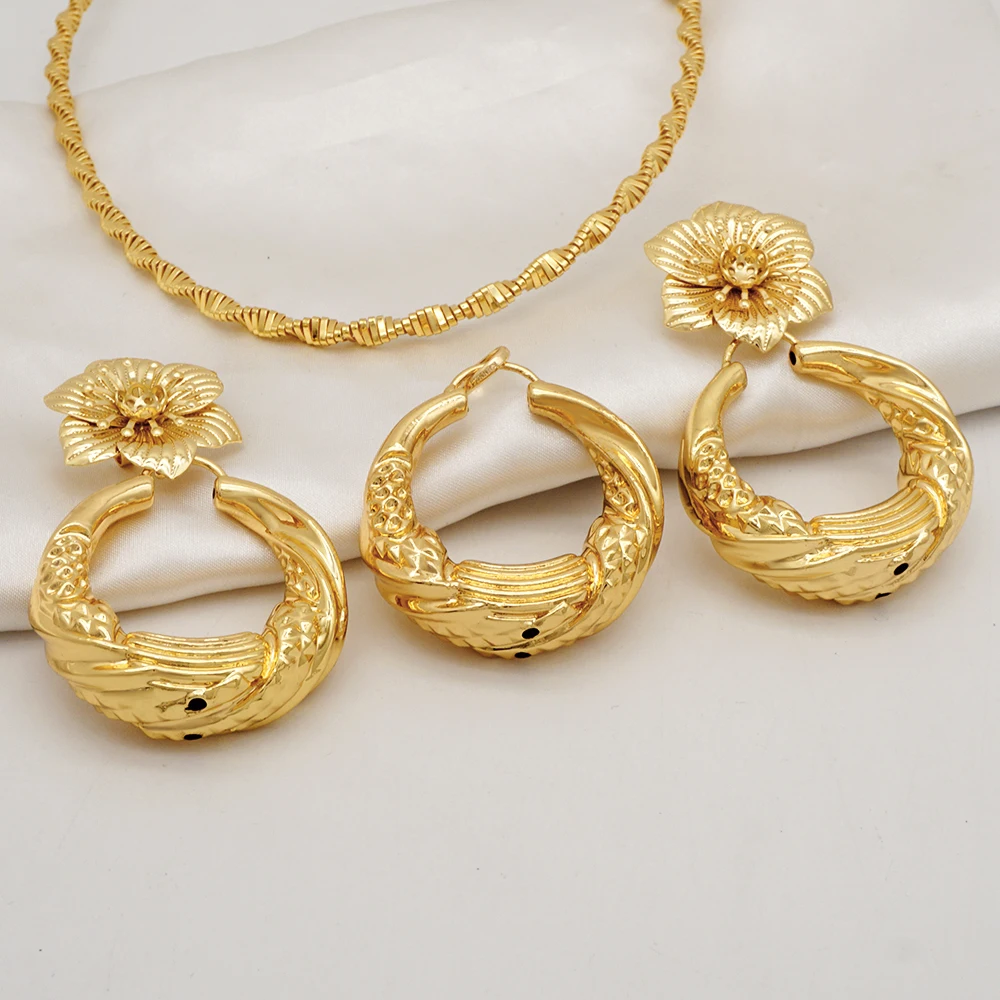 GDJWRI DP04 african wholesale luxury dubai set gold filled jewelry 18k copper jewelry manufacture