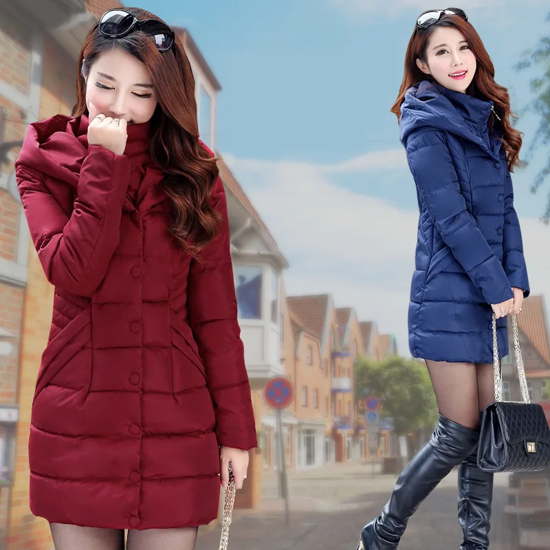 New Coming Woman Korean Style Fashion Cotton Clothes Coat Winter Plus Size Thick Wadded Jacket