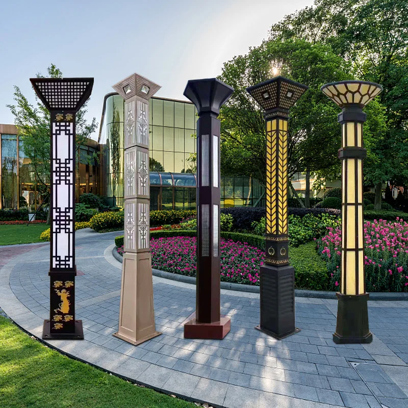 abstract stone sculpture for garden lamp Decorative Outdoor light waterproof modern simple lawn lamp courtyard landscape Garden