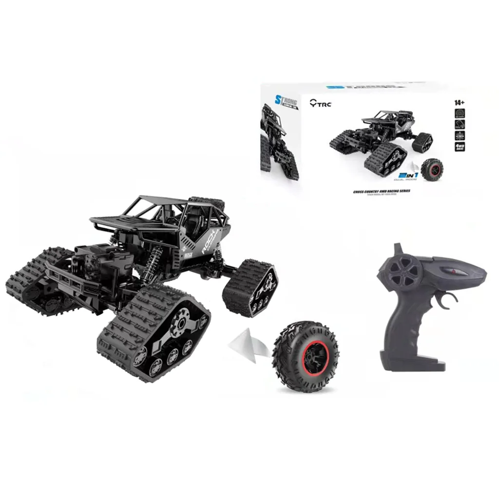 Wholesale 2.4Ghz Strong Climbing Off Road Alloys RC Crawler Rechargeable Remote Control Toys Tracked Car