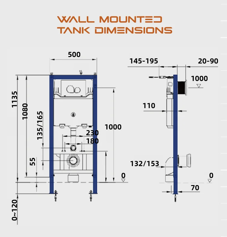 Apartment sanitary ware integrated toilet gravity flush bathroom wall-mounted ceramic toilet