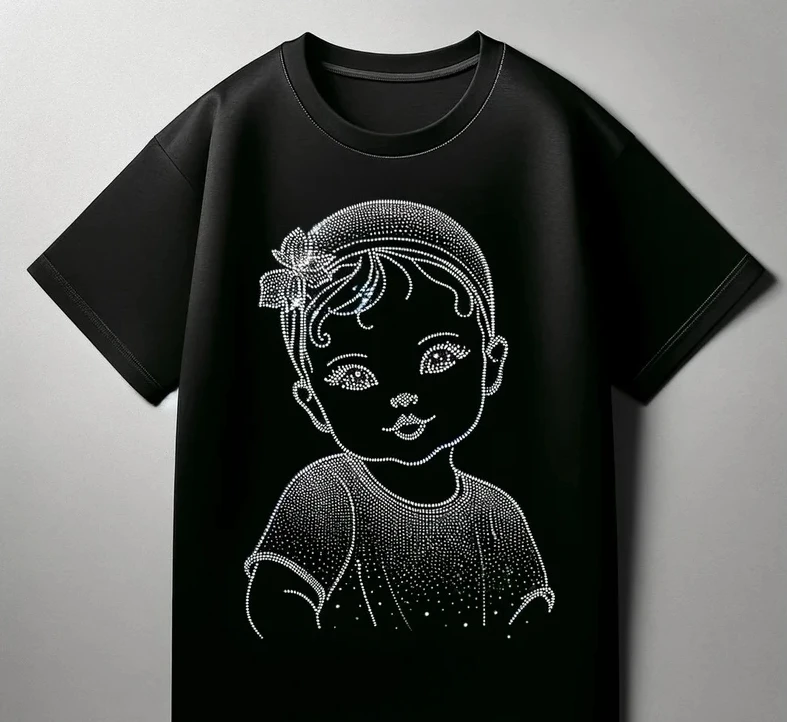 China manufacturer guitar patterns rhinestone transfer custom rhinestone custom transfer