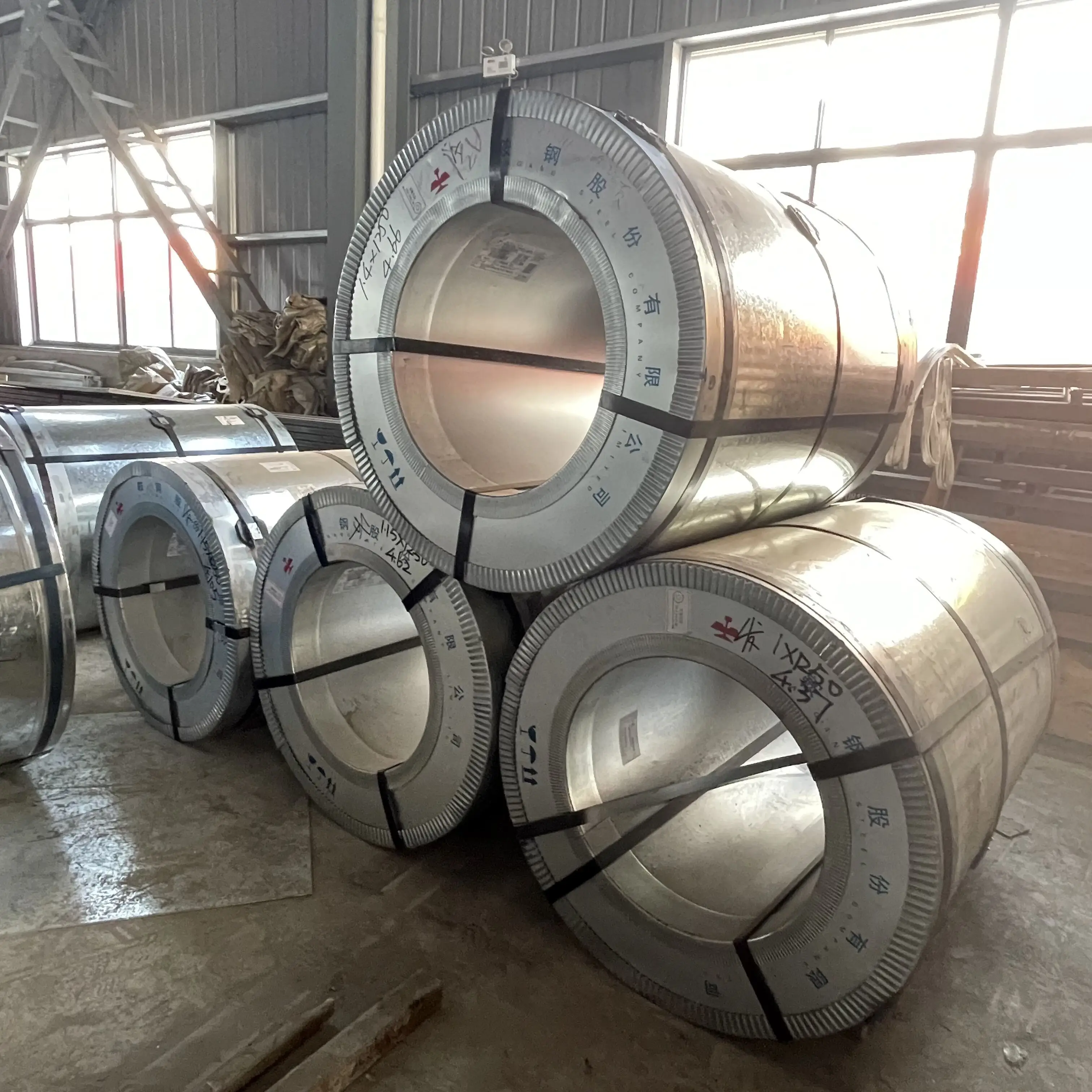 Dx51d Z180 DC01 Z275 Hot Dipped Rolled Steel Coil Zinc Coating Precios de bobinas de acero galvanizado