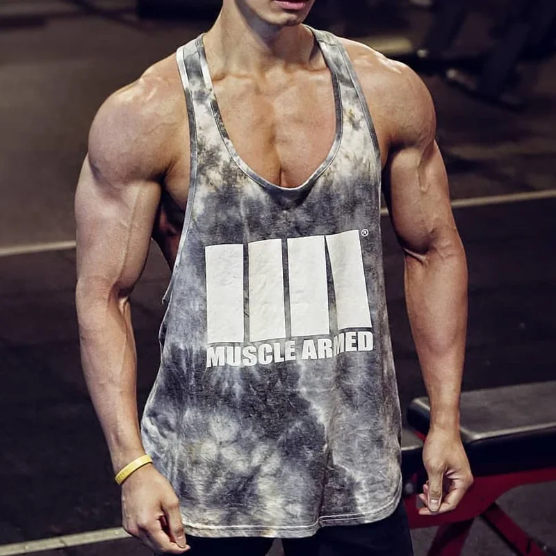 
Mens Tank Tops Breathable Sports Running Sleeveless Gym Top Men 