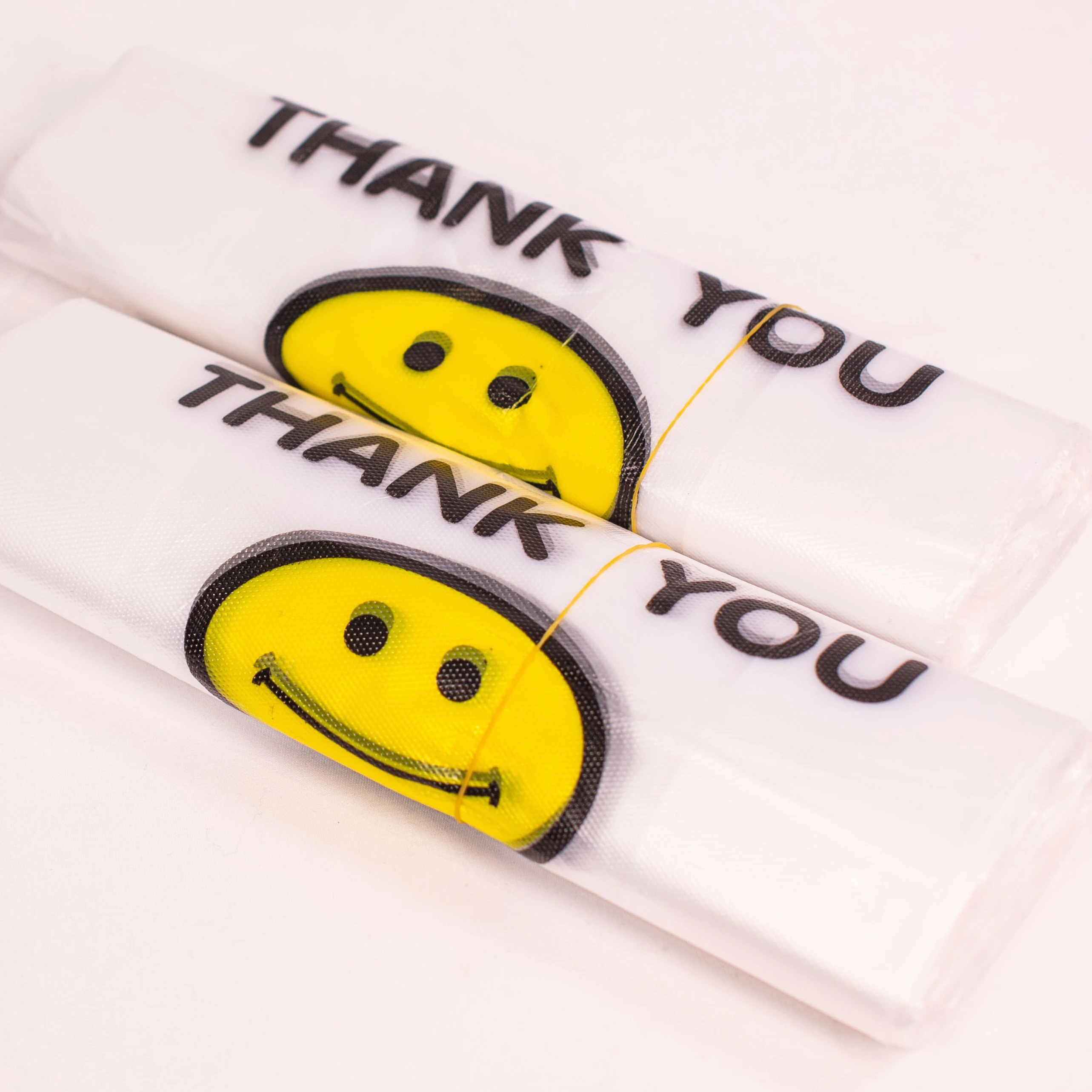 Wholesale Special For The USA Transparent Smile T Shirt Bag With Custom Color Logo Printing