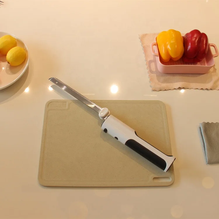 Automatic Portable Kitchen Tool Type-C Rechargeable Electric Mini Stainless Steel Bread Turkey Beef Pastry Cake Knife
