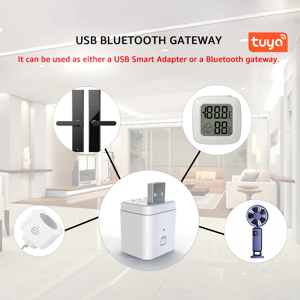 Mini 5V WiFi USB Smart Home Devices with Alexa & Google Voice Control BLE Gateway