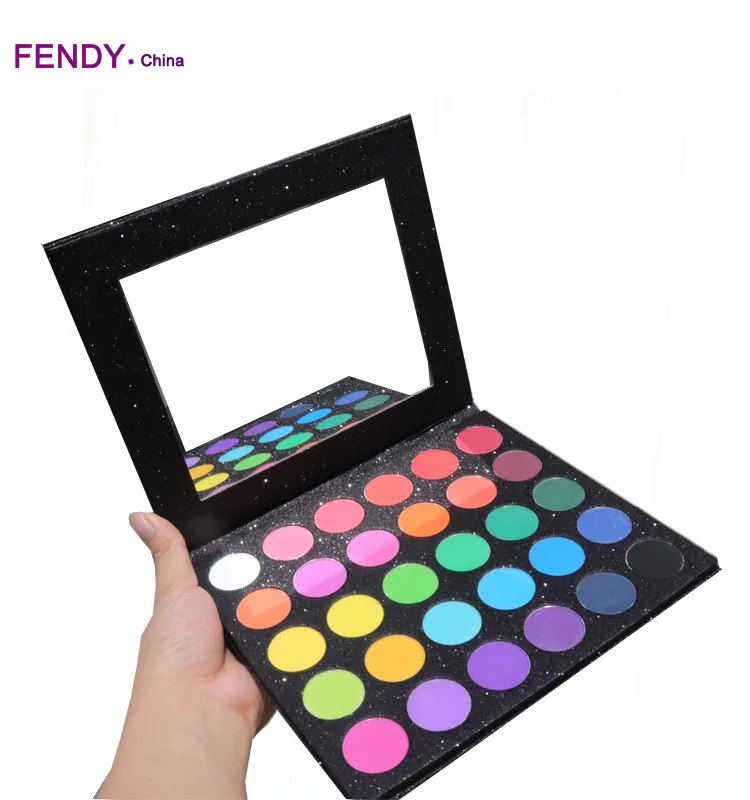 
Make Your Own Brand 30 Colors Matte Eyeshadow Black Glitter EyeShadow Palette 